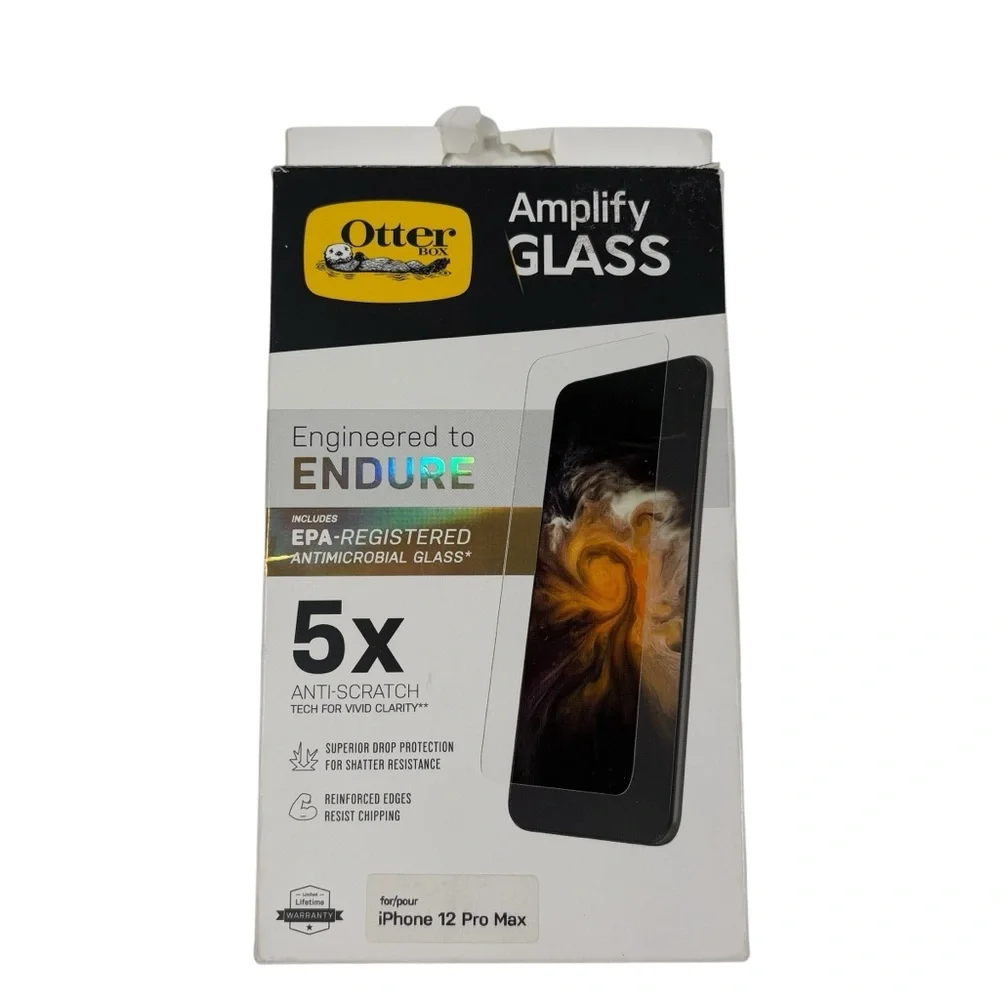 Otter Box Amplify Glass Apple IPhone 12 Pro Max 5X Anti Scratch Screen Protector
